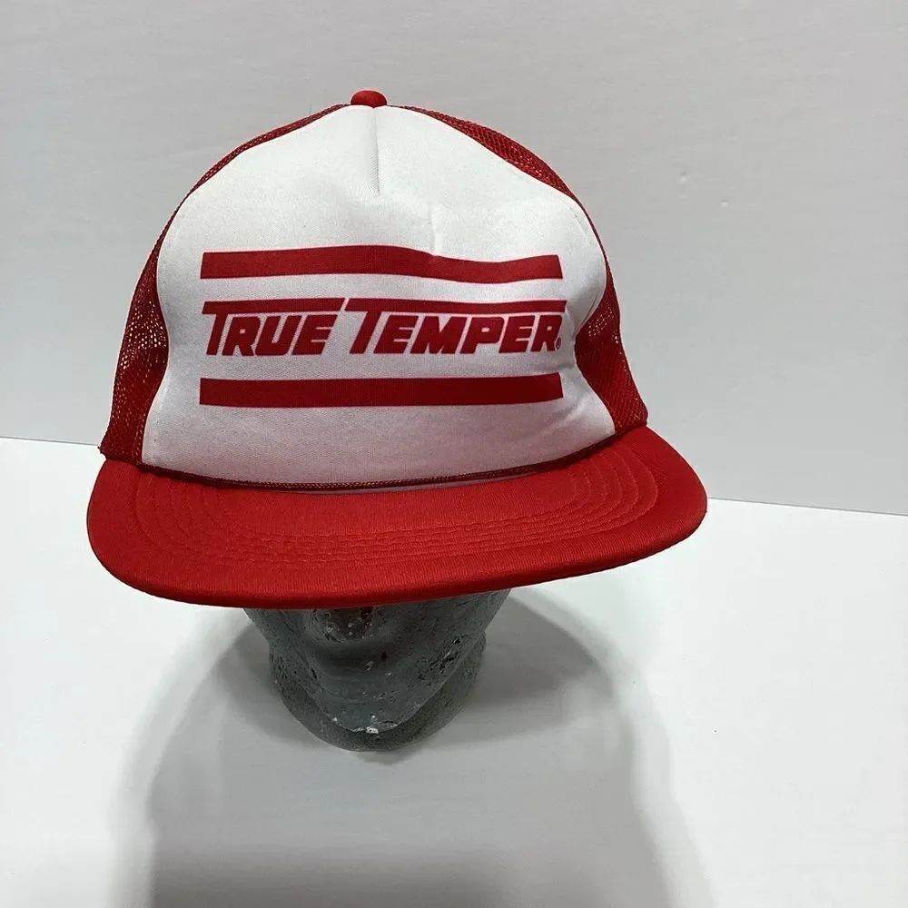 True Temper Snapback Vintage Hat Advertising Trucker Cap Mesh Foam